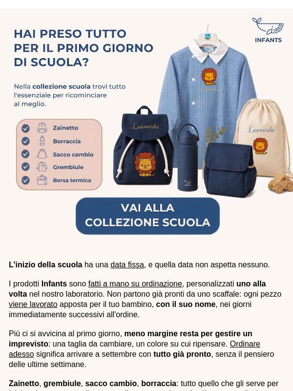 Il primo giorno di scuola sta arrivando🎒