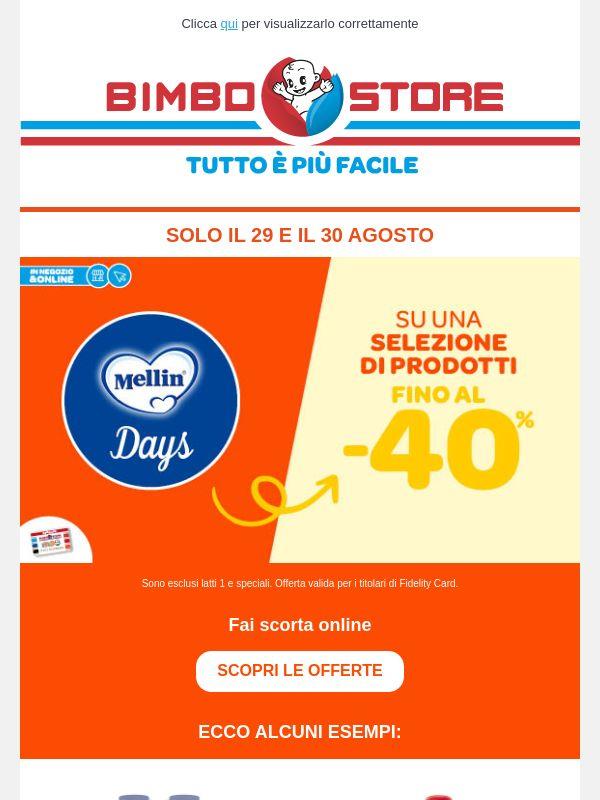 🍎🍼 Mellin Days! Dal 29 al 30 agosto! 🍪
