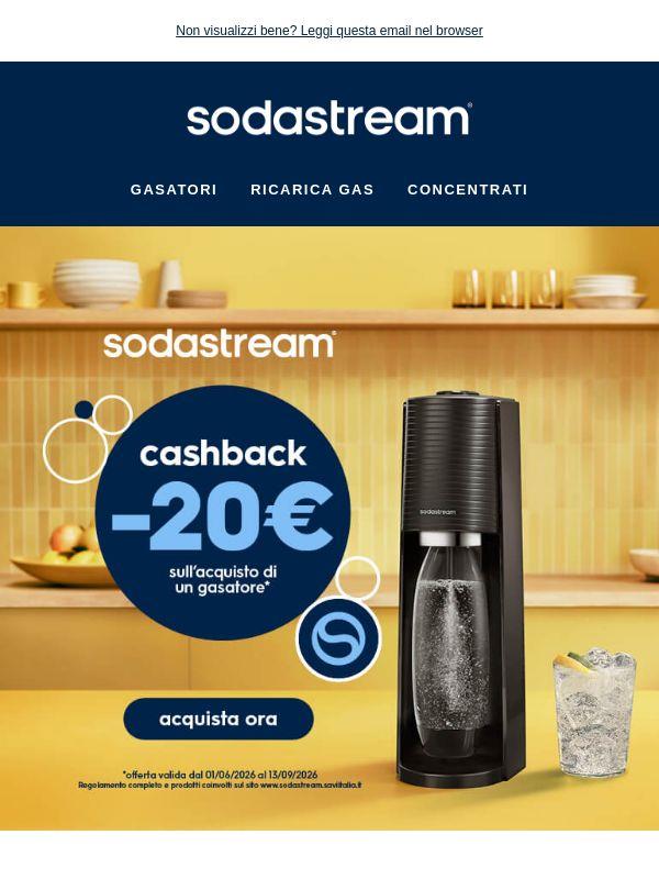 Acquista un gasatore e ricevi 20€ di rimborso