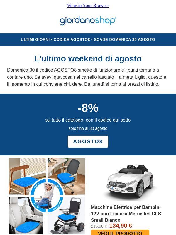 ☀️ L'ultimo weekend di agosto
