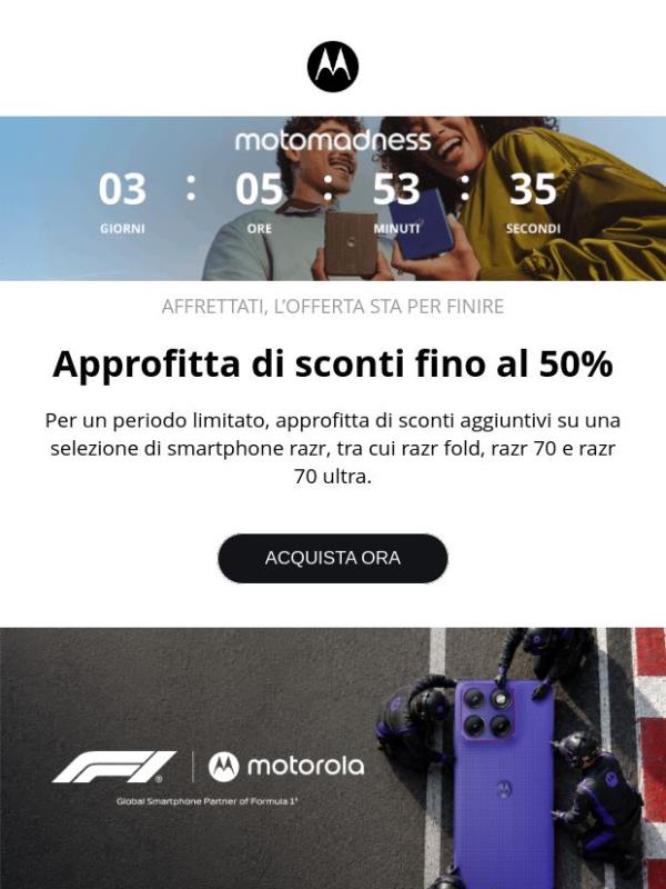 Fino al 50% di sconto – per un periodo limitato