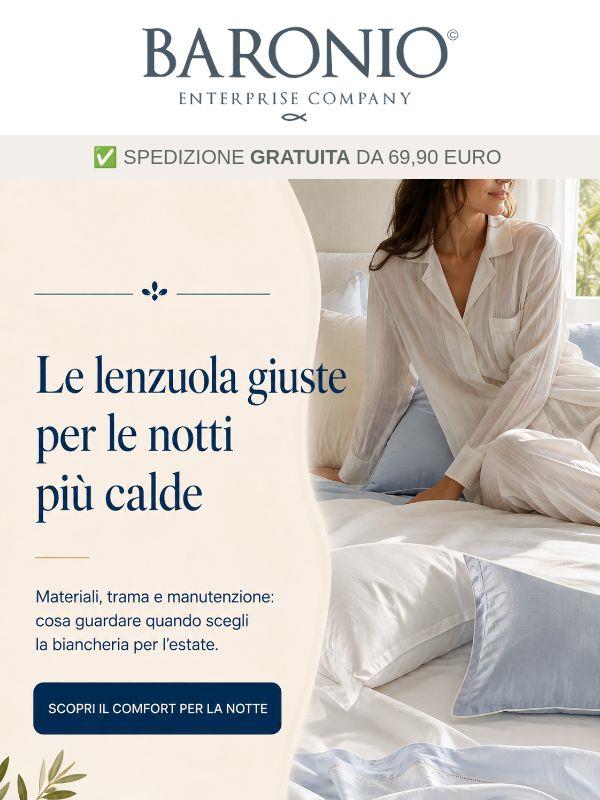Le lenzuola giuste per le notti più calde ☀️