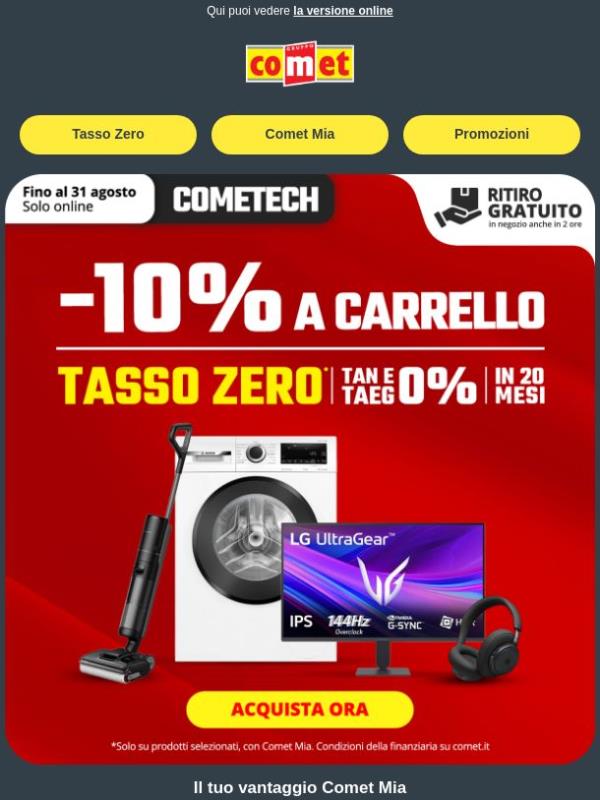 ONLINE | -10% e TASSO ZERO 🤩