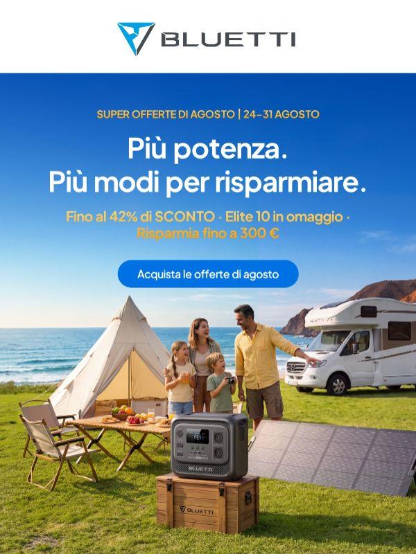 ⚡ Fino al 42% di sconto + Elite 10 in omaggio: Super offerte di agosto
