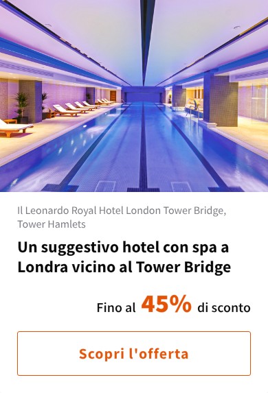 Un suggestivo hotel con spa a Londra vicino al Tower Bridge