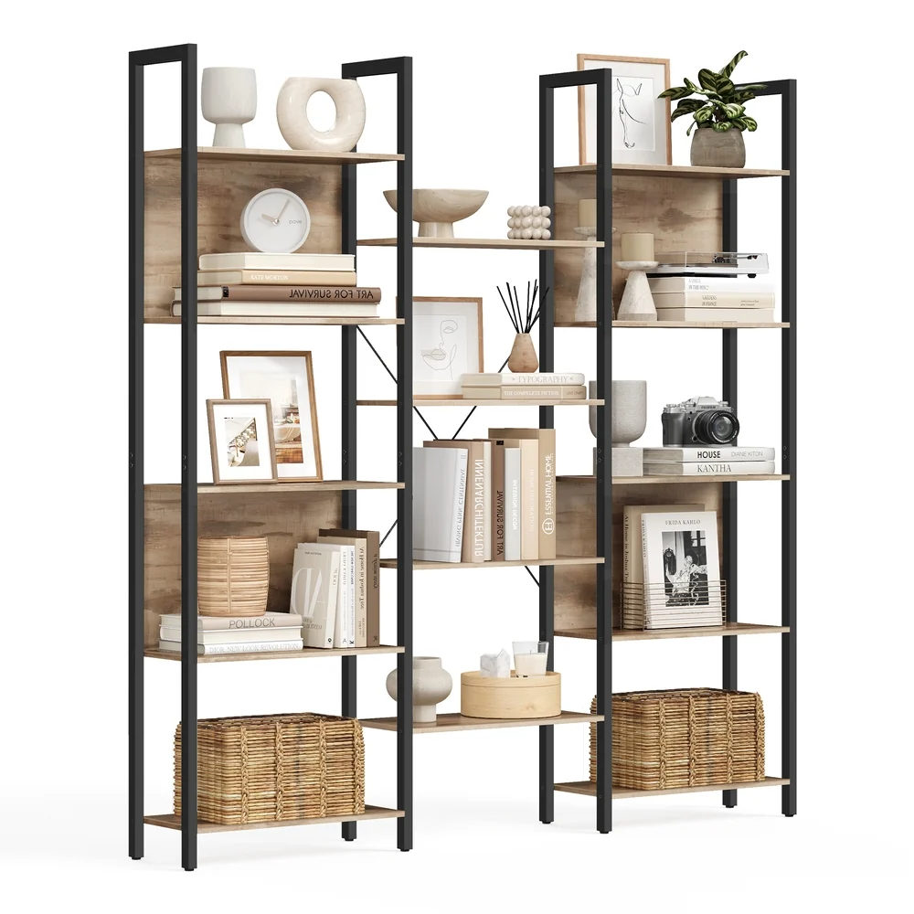 Image of Libreria Scaffale Portaoggetti Capiente Struttura in Metallo