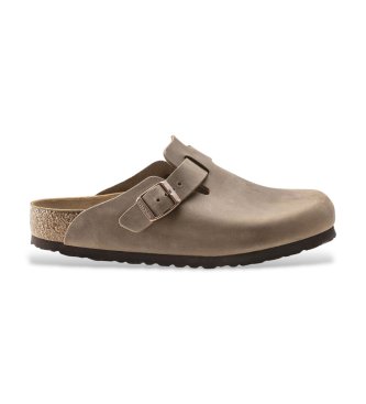 Zoccoli in Pelle Boston Leo (Vestibilità Stretta) marrone