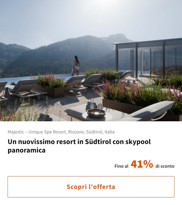 Un nuovissimo resort in Südtirol con skypool panoramica