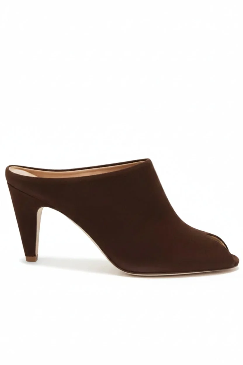 Sabot spuntato Giuly in suede testa di moro - YES SHOPSabotGISEL MOIRE'GIULY/C-IT 36