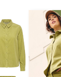 Camicia in velluto a coste