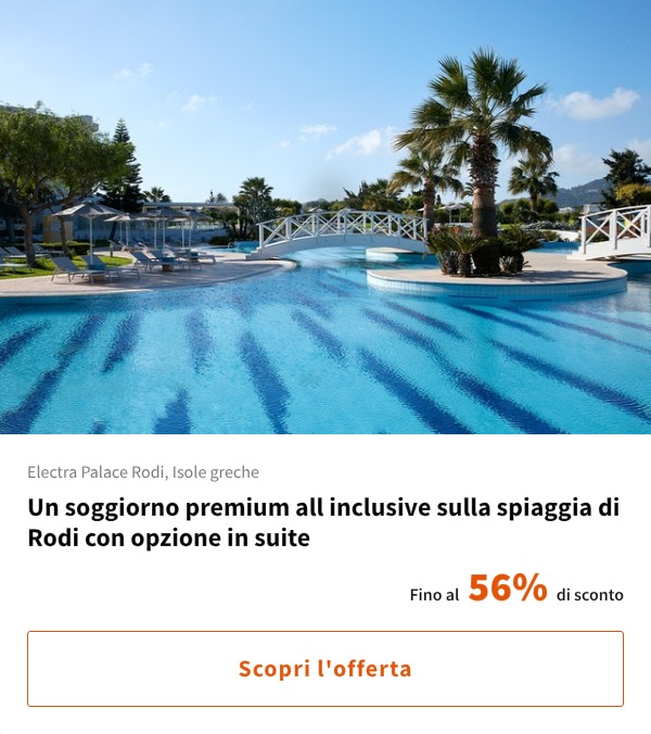 Un soggiorno premium all inclusive sulla spiaggia di Rodi con opzione in suite