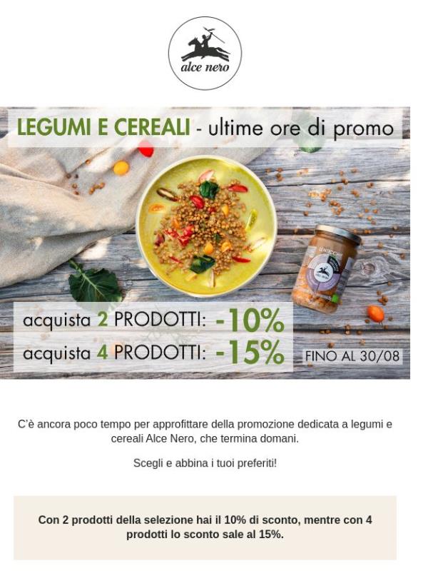 La promozione sta per terminare