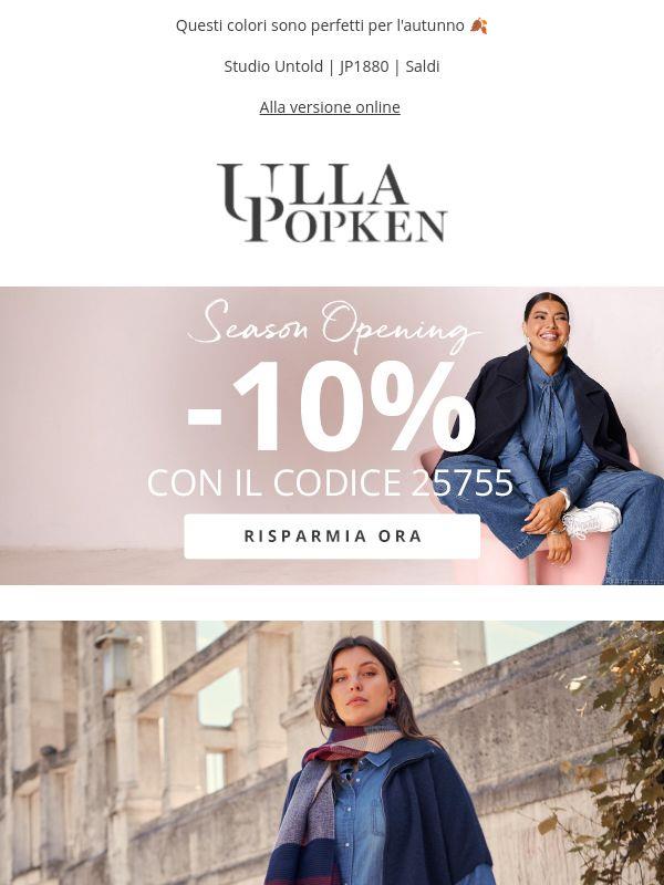 Risparmia ora: -10% Season Opening 🧨