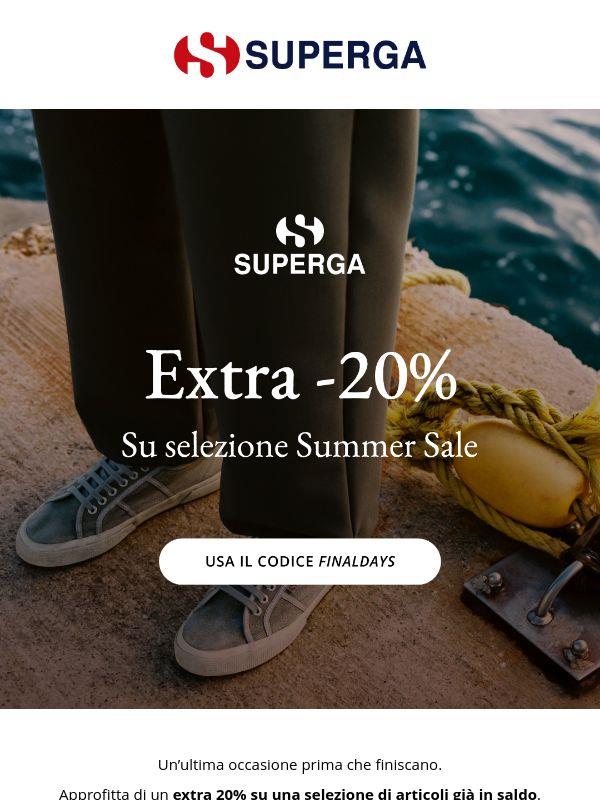Extra 20% sui saldi. Solo per pochi giorni