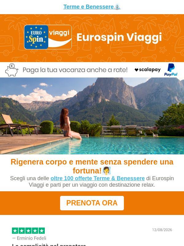 Un viaggio con destinazione relax: prenota Terme & Benessere⛲