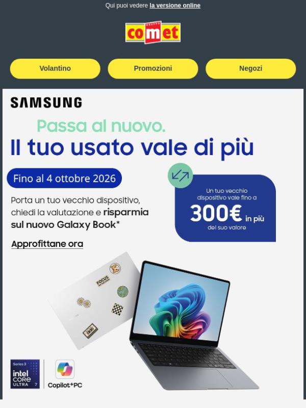 💻 Galaxy Book: fino a 300€ di Supervalutazione