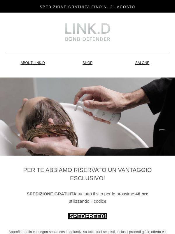 Non perdere la spedizione gratuita!