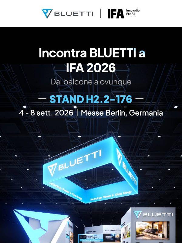 🌍 IFA 2026 – BLUETTI ti aspetta