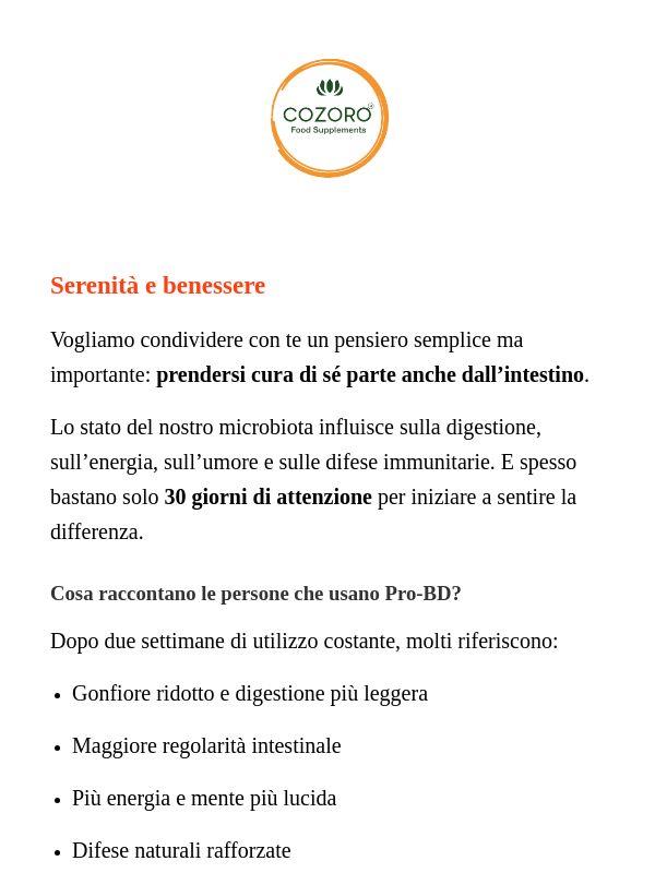 ❤️ Serenità e benessere