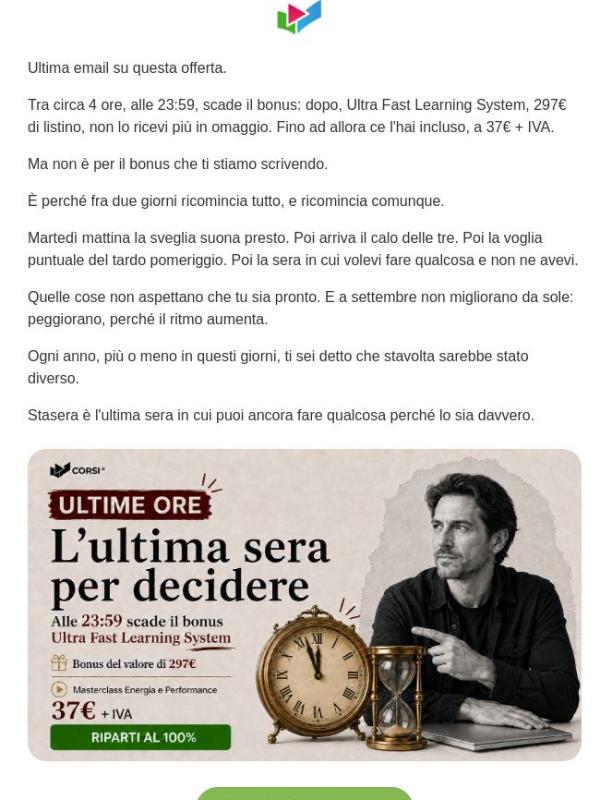 L'ultima sera per decidere