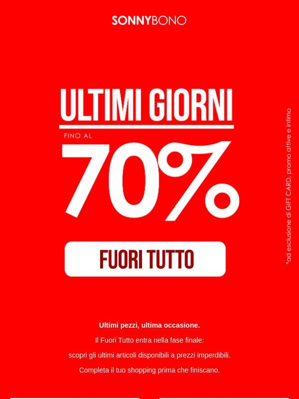FUORI TUTTO: ultimi pezzi, ultimi prezzi 🔥