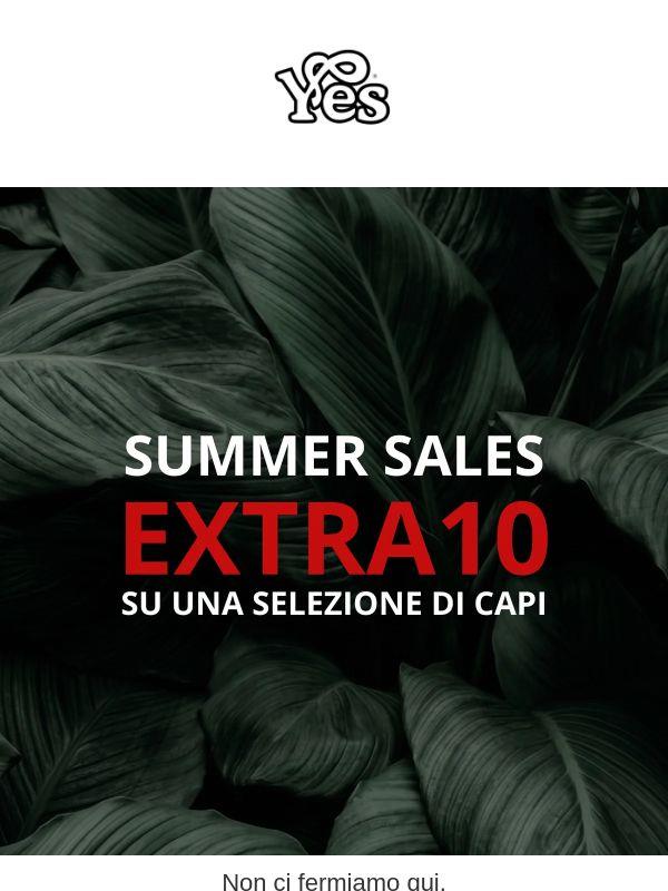 Extra 10% sui saldi. Solo per pochi giorni.