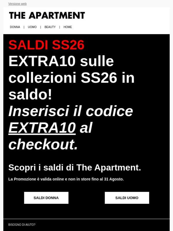 EXTRA10 SUI SALDI SS26 ⚫️ SHOP NOW