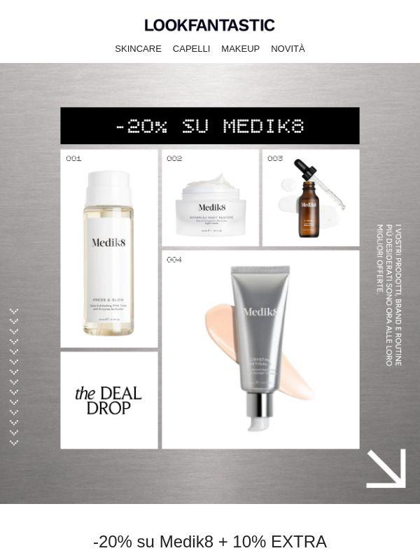 -20% su Medik8 + 10% EXTRA