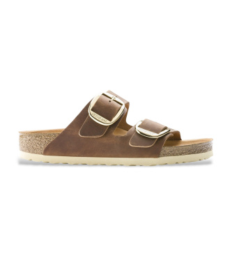 Sandali in Pelle Arizona Big Buckle Leoi (Vestibilità Stretta) marrone