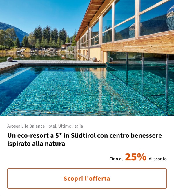 Un eco-resort a 5* in Südtirol con centro benessere ispirato alla natura