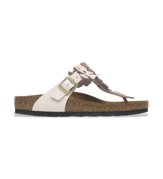 Sandali in Pelle Gizeh Flower Embellishment (Calzata Stretta) rosa chiaro