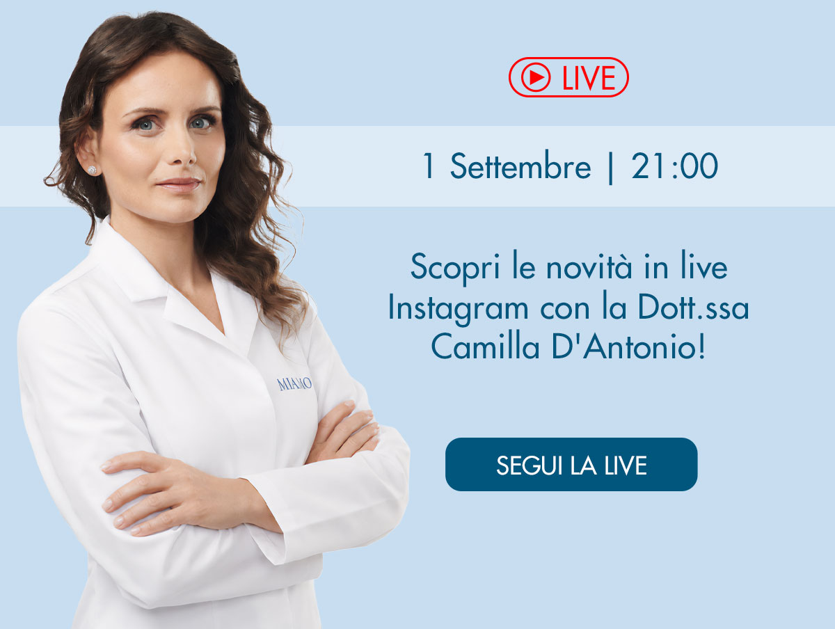 segui la live della dott.ssa Camilla D'Antonio il 01.09 alle 21 