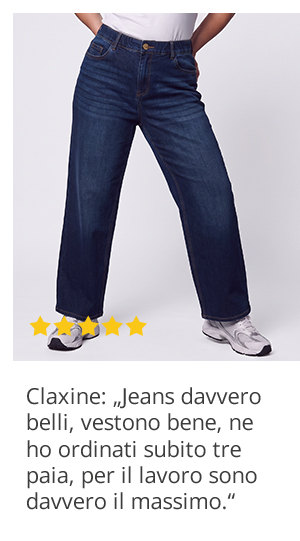 Jeans con taglio della gamba ampio