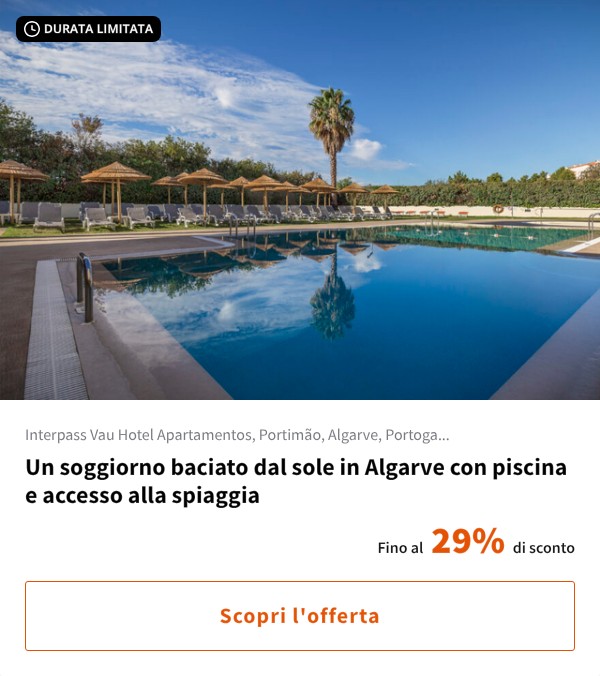 Un soggiorno baciato dal sole in Algarve con piscina e accesso alla spiaggia