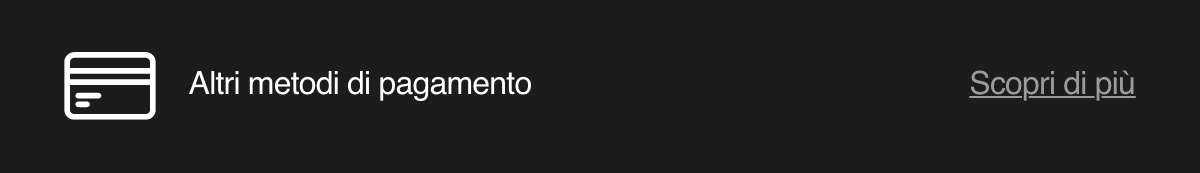 Metodi di pagamento