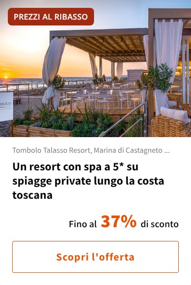 Un resort con spa a 5* su spiagge private lungo la costa toscana
