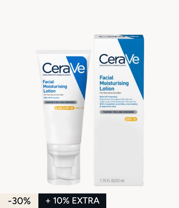 CeraVe AM Lozione Idratante Viso SPF50 per Pelle da Normale a Secca 52ml