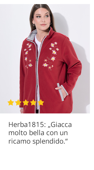 Giacca in pile in tradizionale stile Tracht