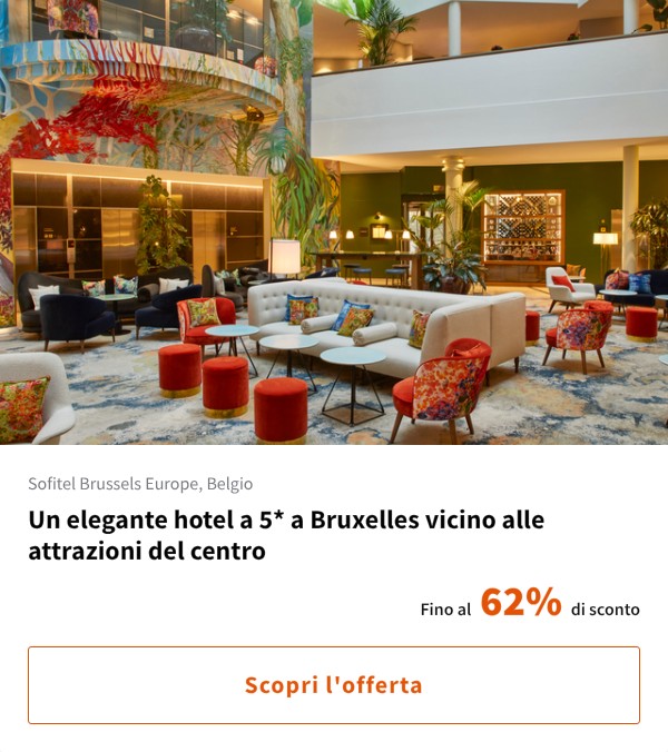 Un elegante hotel a 5* a Bruxelles vicino alle attrazioni del centro