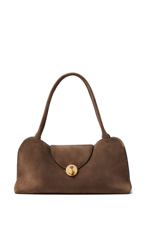 Vivian suede leather shoulder bag