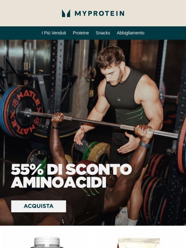 Sapevi del -55% sugli Aminoacidi? 🔥