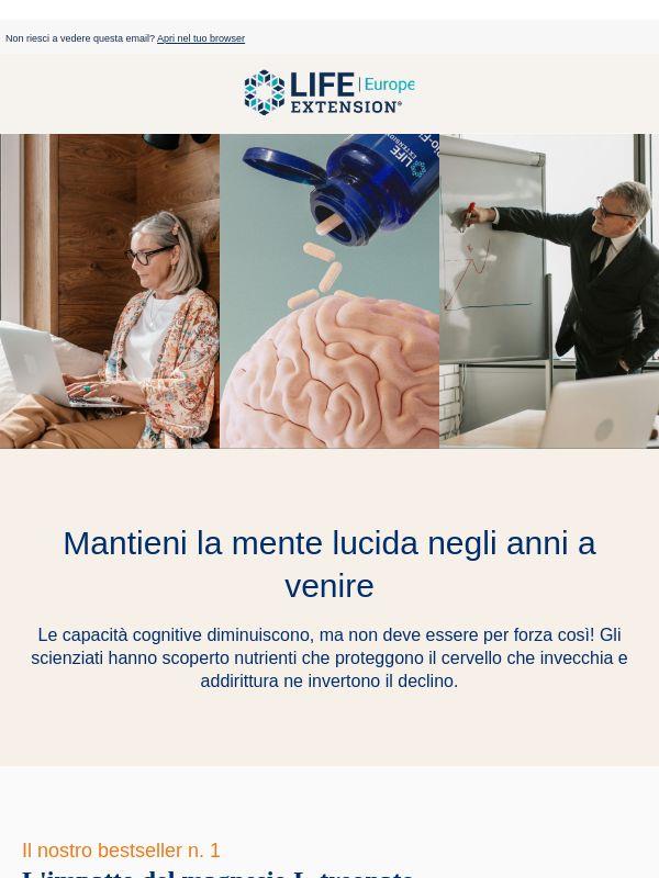 Mantieni la mente lucida negli anni a venire