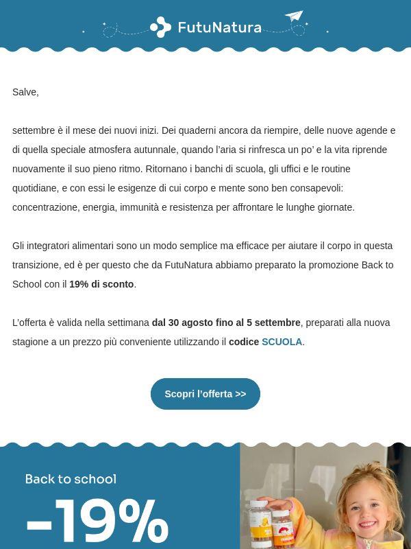 Si torna in classe con il -19% 🚌