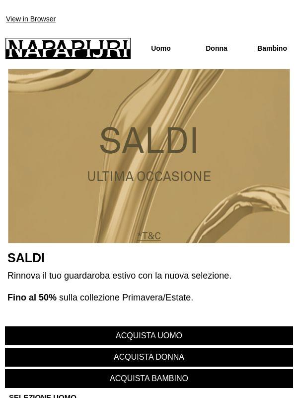 Fino al 50% di sconto