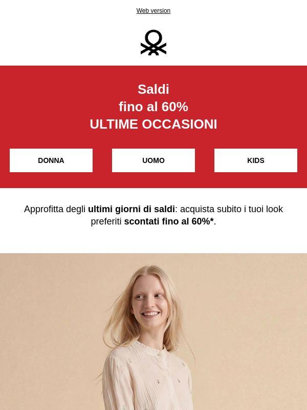 Saldi Finali: Ultime occasioni fino al 60%