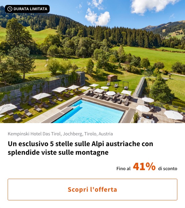 Un esclusivo 5 stelle sulle Alpi austriache con splendide viste sulle montagne