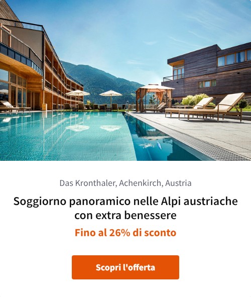 Soggiorno panoramico nelle Alpi austriache con extra benessere