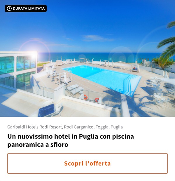 Un nuovissimo hotel in Puglia con piscina panoramica a sfioro