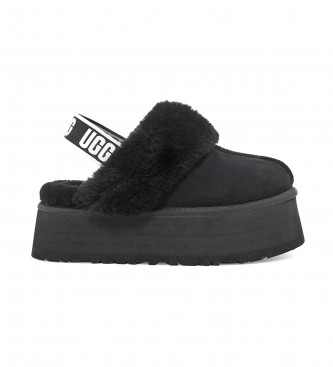Sneaker W Funkette in pelle nera