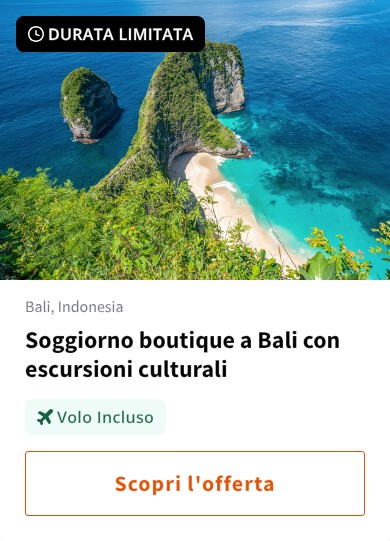 Soggiorno boutique a Bali con escursioni culturali